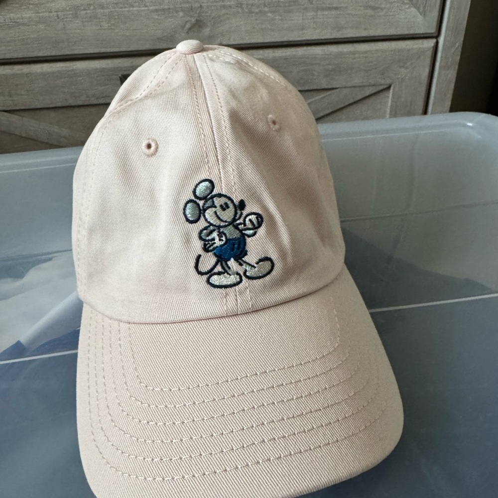 Embroidered Cartoon Character Pink Cap